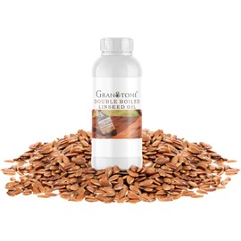 GRANOTONE Double Boiled Linseed Oil | Effective Waterproof Furniture Polish Oil, Used for Wood Finishing, Sports Goods Like Cricket Bat, Filling Cracks, Mixing with Paint and Wall Putty, 500 ML