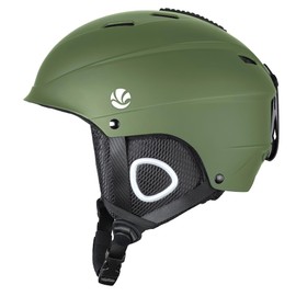 VANRORA Ski Helmet, Snowboard Helmet - Army Green, M