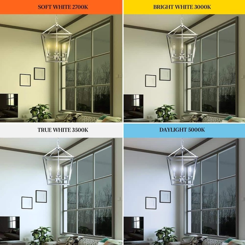 100-Watt Equivalent B10 E12 Candelabra Dim White Filament Clear Glass