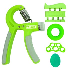 Nayble Pro Grip Kit - Adjustable Hand Strengthener for Athletes, Finger & Forearm Trainer - Enhance Grip, Improve Performance - Hand Exerciser for Rehabilitation & Stress Relief