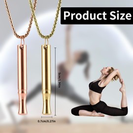 2 Stück Rauchentwöhnung Hilfsmittel,Rauchen Aufhören Necklace,Edelstahl Rauchfrei Kette für Nichtraucher Gegen Panikattacken Atemkette