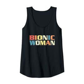 Womens Bionic Woman - Get Well Hip Replacement Surgery Recovery Tank Top