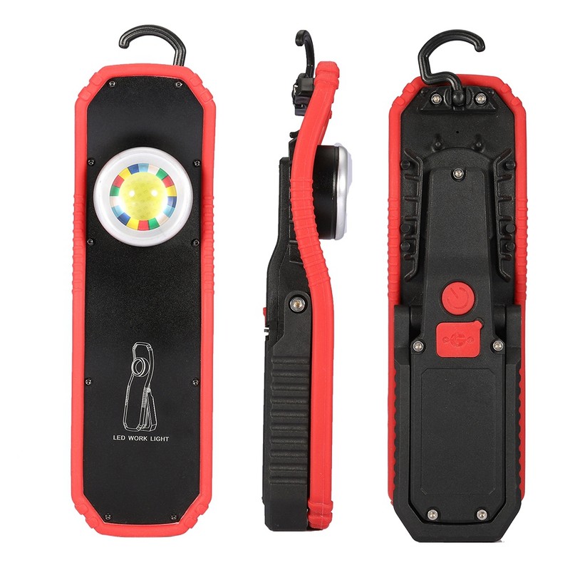 Portable COB Emergency Spotlight LED Warning Lamp with Magnet for