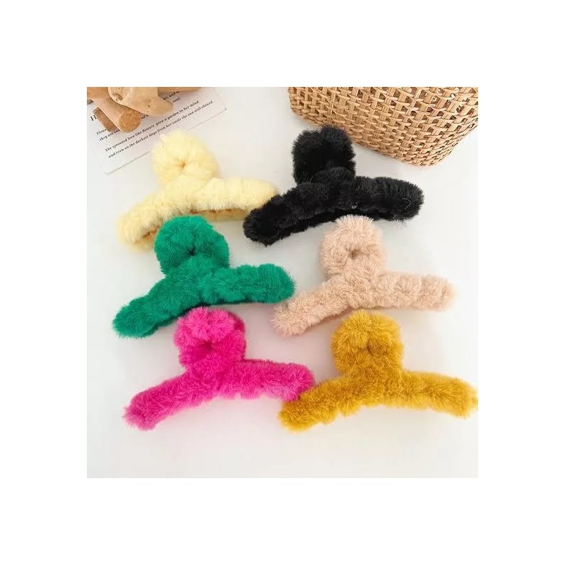 KFMX 12pinzas Para El Cabello Adorno De Peluche Mariposas Peinado