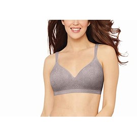 Bali Women's Comfort Revolution Wire Free Bra, Warm Steel Swirl,36B