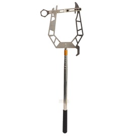 Stainless Steel Dock Hook Mooring Rope Threader U Type Cable Wire Guider Ship Parking Tool (with Telescopic Rod)