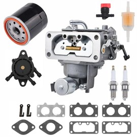 Kumaqi 15004-1010 Carburetor Replacement for Kawasaki FH601V FH641V FH661V FH721V FX850V FX801V 22HP Engine 15004-7024 15004-0757 15004-1005 with Filter Kit