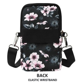 Gocokia Crossbody Bag for Women Girls Ladies Purse Cell Phone Purse Small Crossbody Passport Neck Pouch (Medium), black