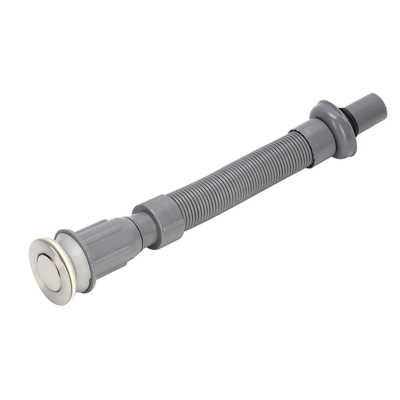 HAOHIZE Flexible Universal Sink Drain Pipe, S-Type, Grey, Plastic +