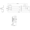 Lockable Sliding Bolt | Brenton Pad Bolt | 200mm /