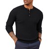 PJ PAUL JONES Mens Sweater Henley Crewneck Pullover Sweater Business