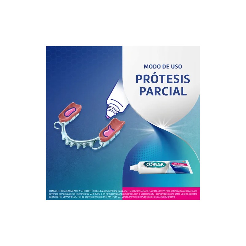 Cremma Adhesiva Ultra Corega para Prótesis Dentales Sin Sabor 20