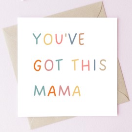 TEEMI-You've Got This Mama Card New Mum Card Positivity Card New Baby Pregnancy Baby Shower Message Card
