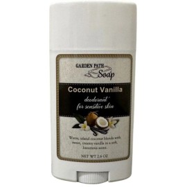 Garden Path Soap COCONUT & VANILLA DEODORANT - Aluminum & Baking Soda Free for Sensitive Skin