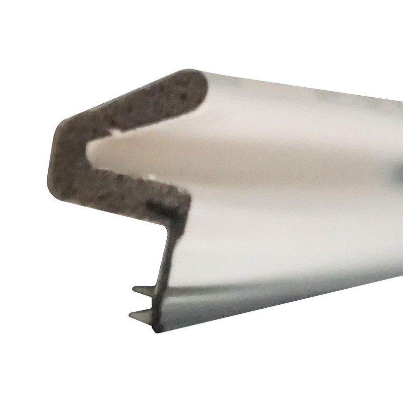 WRS .650" Q-Lon Door Seal/Weatherstripping with Kerf Mount - White