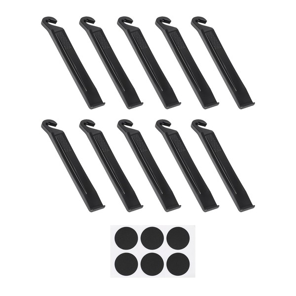 Sheryl&Rain 10Pcs Tyre Levers for Bicycles,Bike Tyre Levers with 6Pcs