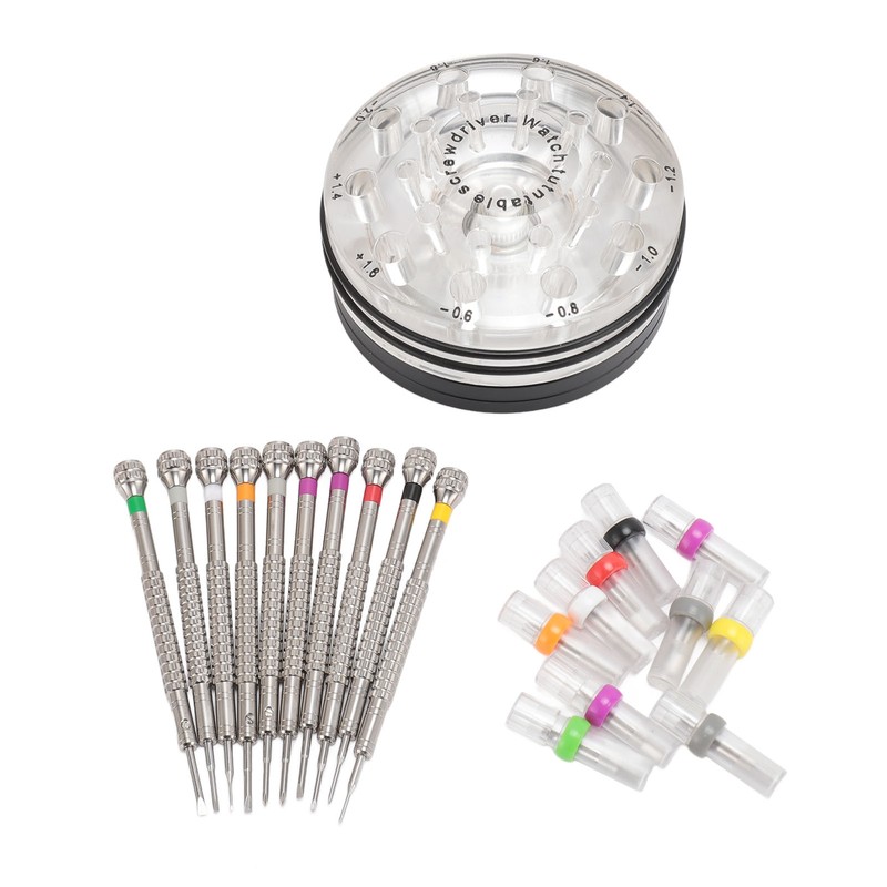 10pcs Screwdriver Kit for Watches Flat Blade Slotted Screwdriver with