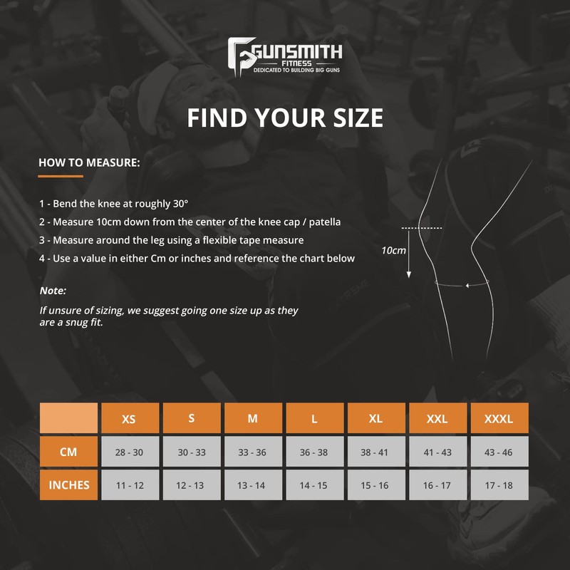 Gunsmith Fitness knee sleeves (midnight camo, 3xl)