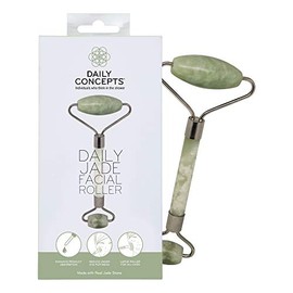 Daily Concepts Daily Jade Facial Roller Helps to Sculpt Facial Features for Brighter Glowing Skin, Safe and Gentle for All Skin Types 150g
