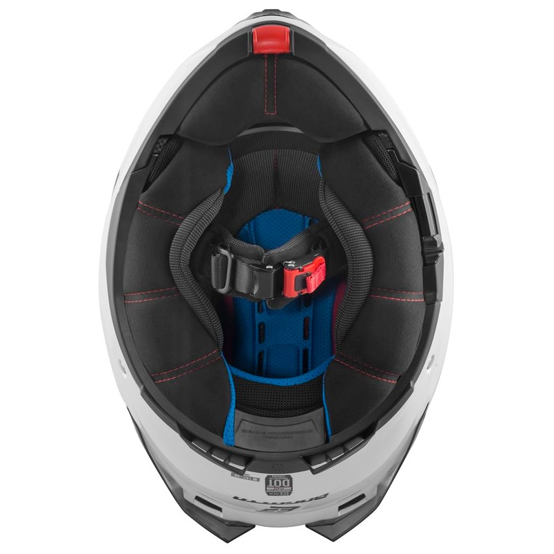 Bogotto FF404 Solid Flip-Up Helmet, White, XS