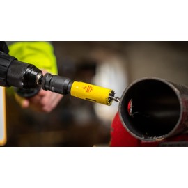 Starrett Deep Cut Hole Saw - DCH0156 Heavy Duty Bi-Metal with Extra Cobalt HSS Teeth - For Metals Wood Cast Iron Fibreglass Plastic Materials - 33mm