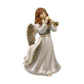 Goebel Angel Figurine Devotional Trumpet Player - Gloria Christmas