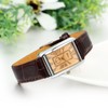 JewelryWe Mens Unique Square Analog Quartz Business Casual Wrist Watch