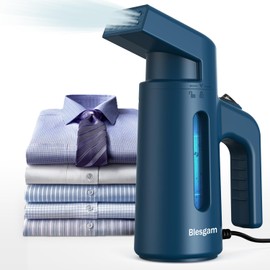 Blesgam Steamer for Clothes 700W, Double Row Steam Clothes Steamer, Travel steamer with 180ML Large Capacity Water Tank, 40S Fast Heat-up Garment Steamer for Home and Office(GY168)