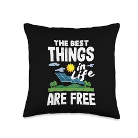 Renewable Energy Systems Apaprel For Men And Women Renewable Systems The Best Things Clean Energy Throw Pillow, 16x16, Multicolor