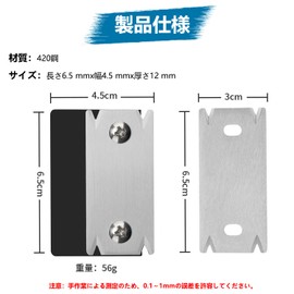 KIMLONTON 2 Piece Edge Banding Trimmer 420 Steel High Precision Wood Replacement Edge Trimmer Blades Fits ABS, Wood and PVC