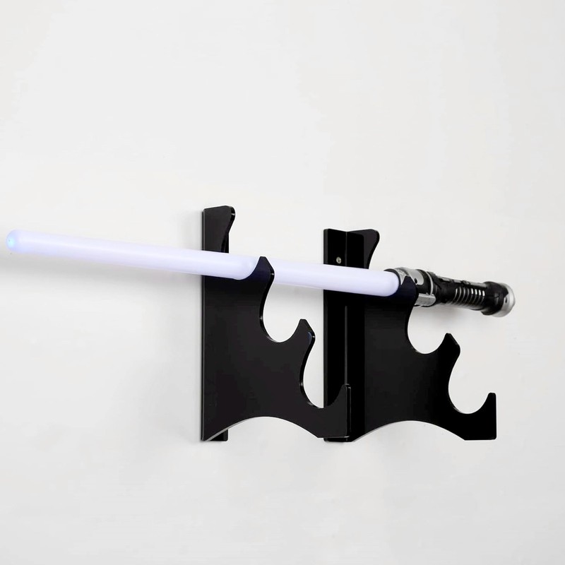 Sword Hanger Display Holder Acrylic Wall Mounted 3 Layers Sword
