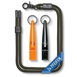 GIZZY® 2 x Dog Whistles Loud & Extensive Whistle I 2 x Dog Whistles Ideal as Training Aids for Dogs I Suitable for Dog Training Barking or as a Dog Whistle Recall I Includes High-Quality Band