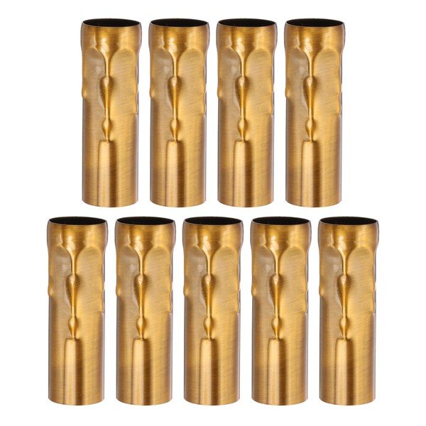 PATIKIL 3.15 Tall Candle Covers Sleeves, 9 Pcs Metal E14