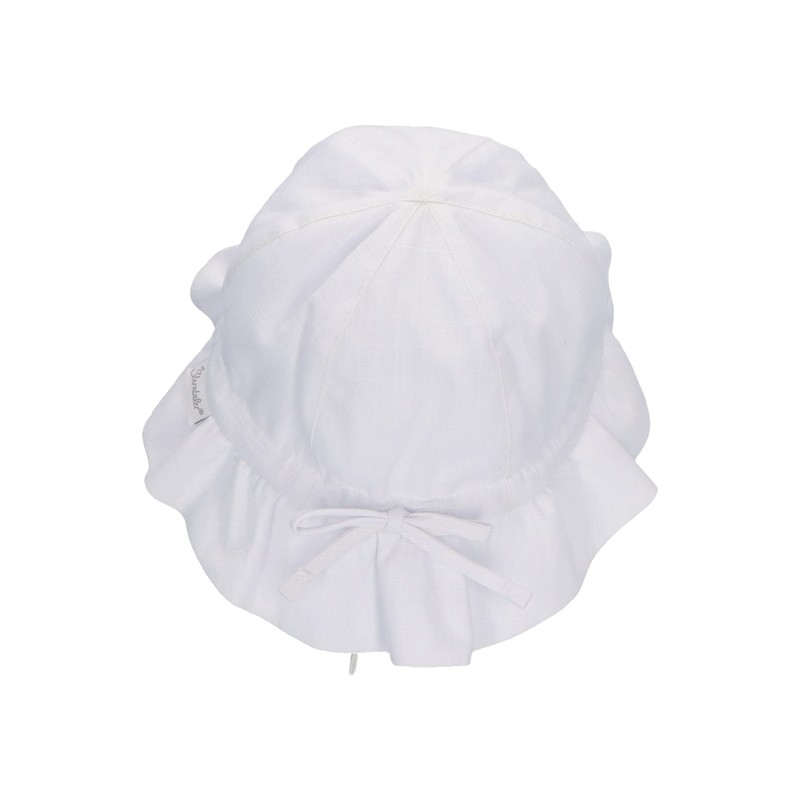 Sterntaler Unisex Children's Linen Children's Hat, White, 41 EU