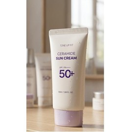Charmzone Tone Up Fit Ceramide Sun Cream 50ml Korean Beauty Skin Sun Care 999 / 참존 톤업핏 세라마이드 선크림 50ml 한국뷰티 스킨선케어 999