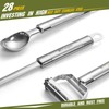 Stainless Steel Kitchen Utensil Set- Fungun 28 Pcs Cooking Nonstick
