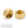 Bwintech 6 Pcs 3/8" Female BSP Thread Brass Female Cap