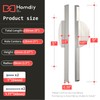 homdiy 2 Pack Brushed Nickel Cabinet Pulls Half Moon Drawer