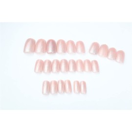 24pcs Crystal Glitter Nail Tips Medium Length Fake Nails for Wedding, Party, Holiday, Dating, Prom and Daily Life