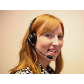 eartec office Headset for Yealink W76P DECT Phone Handset HD Sound Light Weight Noise Cancelling Mic Double Ear - EAR308D QD007P