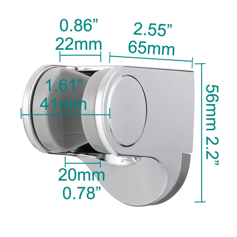 Tecmolog Hand Shower Holder Adjustable Plastic Wall Shower Holder for