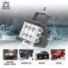 WeiSen 60W Ditch Light Pods with Hood Light Bar Mount