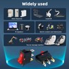 DaFuRui 15Pcs KCD3-101 250V/15A, 125V/20A Red Light Illuminated LED On/Off