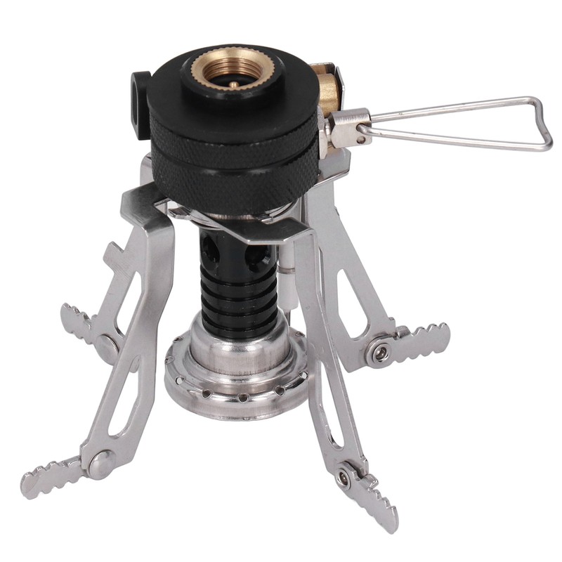 Backpacking Stove High Temperature Resistance Lightweight Foldable Gas Stove Adjustable