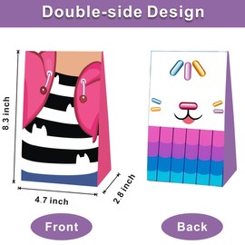 humicide 12pcs G-B Party Gift Bags,Cartoon Party Supplies for Birthday Decorations Bags.