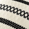 MIULEE Pack of 2 Boho Pillow Covers Black 12x20 Inch