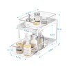 Vtopmart 2 Pack Bathroom Organizer, 2 Tier White Under Sink