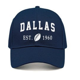 Dallass City Cowboy Hat XXL 22.5"-25" Classic Team Sport Baseball Caps for Men Fans Gifts