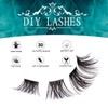 SISILILY Individual Eyelashes with Eyelash Glue Kit, 45 Pieces, Individual