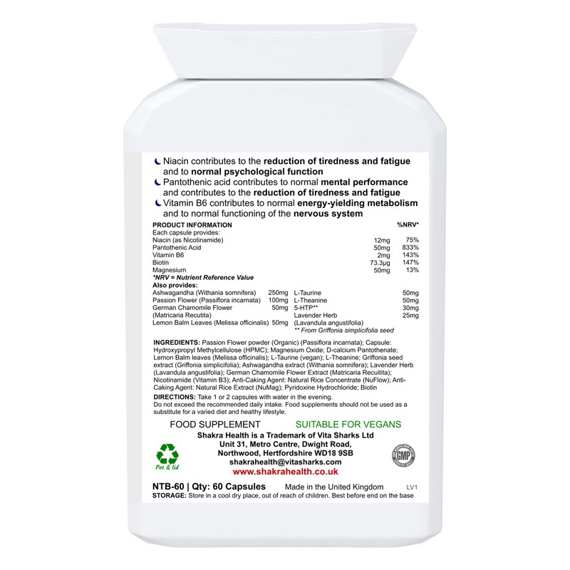 Third Eye Night Complex (60 Capsules) Sleep undisturbed, Rest Peacefully,